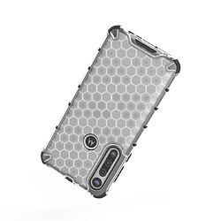 Wewoo Coque Souple Pour Motorola Moto G8 Play antichoc nid d'abeille PC + TPU Gris