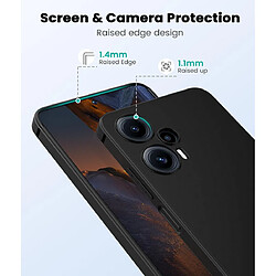 Avis Htdmobiles Coque pour Xiaomi Poco F5 5G / Redmi Note 12 Pro - housse etui silicone gel fine + film ecran - NOIR