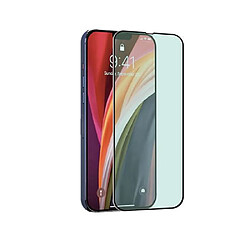 Muvit Protection d écran en verre trempé pour iPhone 13 Pro TigerGlass Antibactérien Vert