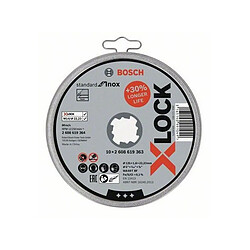 Bosch Boîte de 10 disques à tronçonner XLOCK Standard pour Inox 125 x 16 mm T41