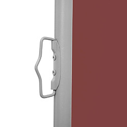 Helloshop26 Auvent paravent store brise-vue latéral rétractable de patio jardin terrasse balcon protection visuelle écran 100 x 600 cm marron 02_0007401