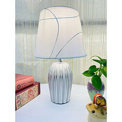 Lampe de bureau Romimex Argenté Céramique 9 x 33 x 9 cm