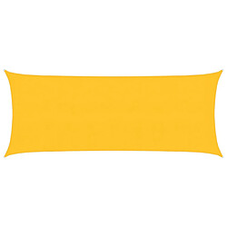 vidaXL Voile d'ombrage 160 g/m² Jaune 2x5 m PEHD