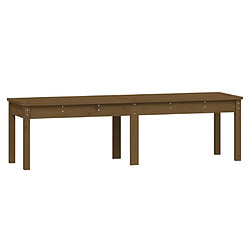 Maison Chic Banc de jardin à 2 places | Banquette de jardin | Chaise Relax marron miel 159,5x44x45cm bois de pin -MN99788