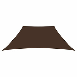 Maison Chic Voile d'ombrage | Voile de parasol | Toile d'ombrage Tissu Oxford trapèze 3/4x3 m Marron -MN53948