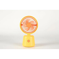 (Jaune) Mini Ventilateur de Style Portable Rechargeable Fonctionnement Silencieux Chargement alimenté par Usb