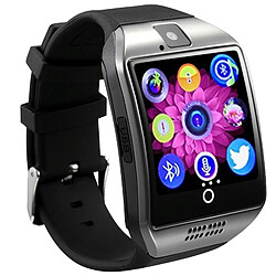 Avizar Montre Connectée Étanche IP67 Bluetooth Caméra Cardio Tracker d'Activités Argent