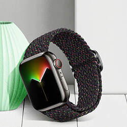 Acheter Avizar Bracelet pour Apple Watch 41mm / 40mm / 38 mm Nylon Tressé noir à motif