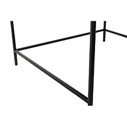 Acheter Pegane Table basse en acier et aluminium coloris doré / noir - longueur 61 x profondeur 61 x hauteur 49 cm