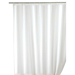 WENKO Rideau de Douche Textile Uni Blanc