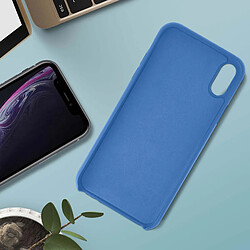 Avis Avizar Coque iPhone XR Silicone Semi-rigide Mat Finition Soft Touch bleu nuit