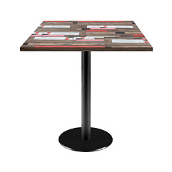 Restootab Table 70x70cm - modèle Rome bois redden wood 