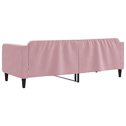 Acheter vidaXL Lit de repos sans matelas rose 80x200 cm velours