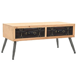 Maison Chic Tabls basse,Table Console pour salon Bois massif de sapin 115 x 55 x 50 cm -MN73843