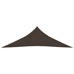 Helloshop26 Voile toile d'ombrage parasol 160 g/m² PEHD 5 x 5 x 6 m marron 02_0009174