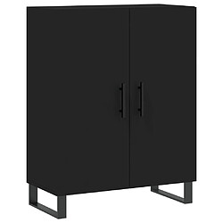 vidaXL Buffet noir 69,5x34x90 cm bois d'ingénierie