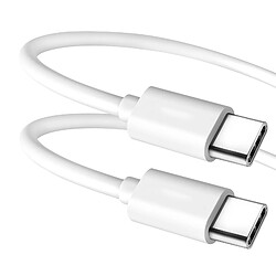 Câble USB-C vers USB-C Google Original, Charge et Synchronisation Blanc 1m