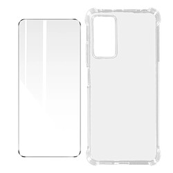 Avizar Coque Souple Bumper + Verre Trempé pour Xiaomi Redmi Note 11 Pro 5G Transparent