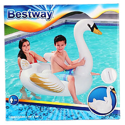 Accessoire gonflable plage piscine Bestway Swan 1.22m * 1.22m cygne Blanc 70807 pas cher