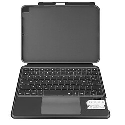 MW Étui Clavier pour iPad 10.2 2021 Bluetooth Fonction Support intégré Gris