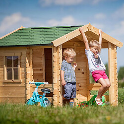 Avis Maisonnette en Bois Outdoor Toys Peter 146x181x145 cm 2,64 m² avec Porche