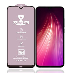 Wewoo Film de verre trempé Pour Xiaomi Redmi Note 8 9H HD Grand Arc Haute Alumine Plein Écran