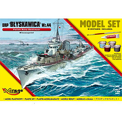 ORP"Blyskawica"-wz.44(Polish Destroyer WWII)(Model Set)- 1:400e - Mirage Hobby