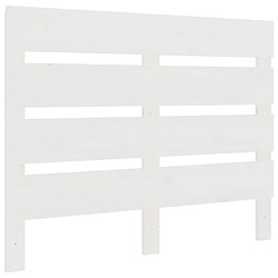 vidaXL Tête de lit Blanc 100x3x80 cm Bois massif de pin