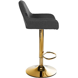 Acheter Non Tabouret de bar Braga tissu doré