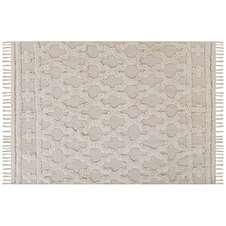 Beliani Tapis en coton Beige 160 x 230 cm SULUOVA