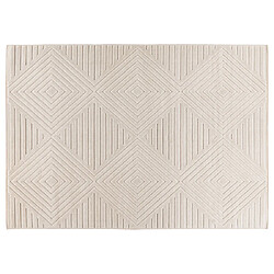 Lisa Design Rio - tapis rectangulaire motif géométrique - intérieur et extérieur - blanc