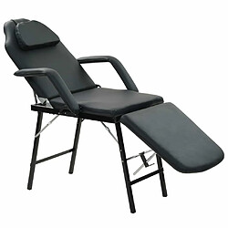 Maison Chic Fauteuil de massage,Fauteuil luxe de relaxation pour traitement facial Simili-cuir Noir -MN48890