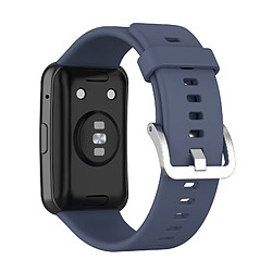 Bracelet De Montre En Silicone Souple Pour Montre Huawei Fit TIA-B09 TIA-B19 Bleu Gris pas cher