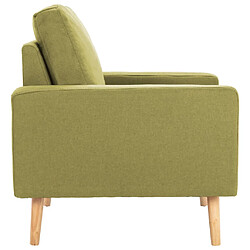 Avis vidaXL Fauteuil vert tissu