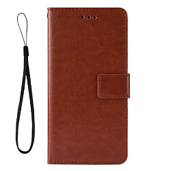 Wewoo Housse Coque en cuir à rabat horizontal Texture rétro pour Crazy Horse Xiaomi Redmi 7Aavec supportfentes cartes et cadre photo Marron