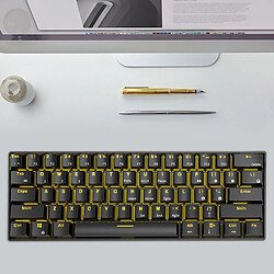 Acheter Universal Clavier de jeu sans fil Bluetooth rétroéclairé Clavier d'ordinateur portable (noir)