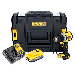 DeWalt DCD 800 E2T Perceuse-visseuse sans fil 18 V 90 Nm Brushless + 2x batterie 1,7 Ah + chargeur + TSTAK