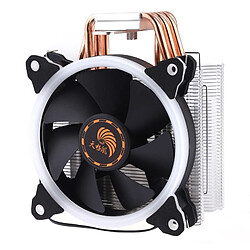 Wewoo Ventilateur de refroidissement 6 tubes en cuivre radiateur de hydraulique silencieux avec lumières colorées RVB 4 broches pour Intel LGA775 1150 1151 1155 1156 1366 2011 AMD FM1 FM2 AM2 AM3 + AM4