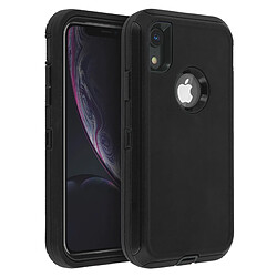 Avizar Coque iPhone XR Protection Rigide Multi-couches Bumper Antichocs - Noir