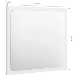 vidaXL Ensemble de meubles de salle de bain Blanc brillant Aggloméré pas cher