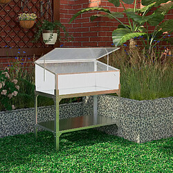 Carré Potager sur Pieds avec Serre Gardiun Jaca Élevé I Monopente 104x53x108 cm Polycarbonate Transparent