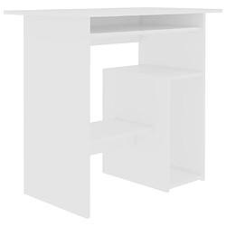 Maison Chic Bureau,Table de travail,bureau de travail pour chambre Blanc 80 x 45 x 74 cm Aggloméré -GKD77160