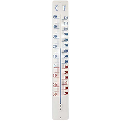 World Of Weather Thermomètre extérieur métal 90cm.