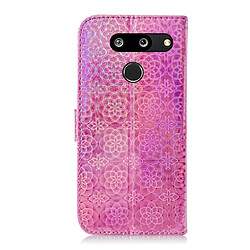 Avis Wewoo Housse Coque Pour LG G8 ThinQ Couleur unie Coloré Boucle Magnétique Horizontale Étui en cuir PU avec support & fentes cartes & Portefeuille & Lanière Rose