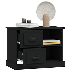 Acheter vidaXL Table de chevet noir 60x35,5x45 cm