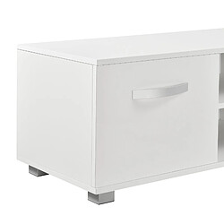 Avis Helloshop26 Meuble tv support télé 120 cm blanc 03_0005871