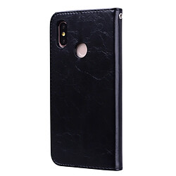 Avis Wewoo Housse Coque en cuir à rabat horizontal pour homme, style Business, texture pour Xiaomi Mi 8, avec support et emplacements pour cartes porte-monnaie (Noir)