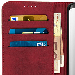 Avizar Housse Galaxy S9 Étui Porte-cartes Fonction Support Coque Silicone Gel rouge pas cher