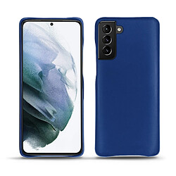 Coque cuir Samsung Galaxy S21+ - Coque arrière - Bleu océan ( Nappa - Pantone #15458a) - NOREVE