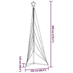 vidaXL Guirlande de sapin de Noël 525 LED blanc froid 300 cm pas cher